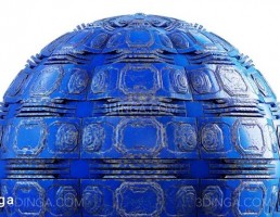 تکسچر دیوار سفینه فضایی آبی