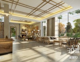 صحنه داخلی اتاق نشیمن چینی
