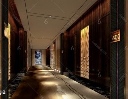 راهرو هتل مدرن