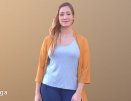 کاراکتر زن ایستاده