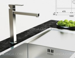 سینک ظرفشویی و شیر آب