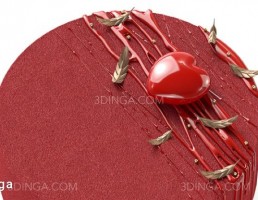 کیک قرمز