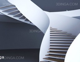 راه پله مارپیچ مدرن