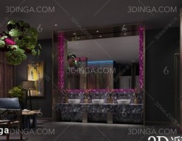 صحنه داخلی حمام مدرن