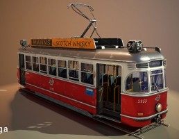 اتوبوس Stylized tram
