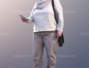 کاراکتر پیرزن ایستاده