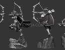 مجسمه زن با تیر و کمان برای چاپ سه بعدی