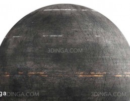 تکسچر دو جاده آسیب دیده با خطوط