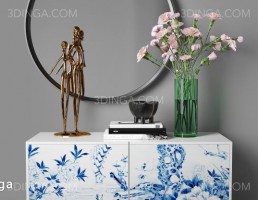 میز کنسول + ست تزیینی