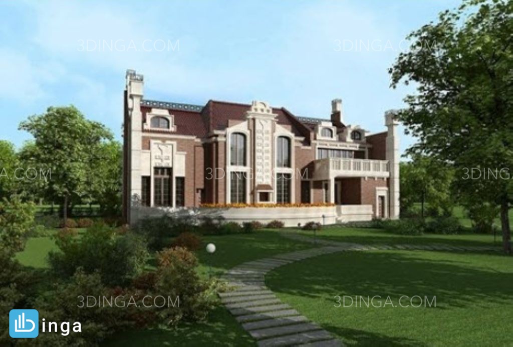 صحنه بیرونی خانه ویلایی