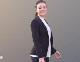کاراکتر زن ژست گرفته