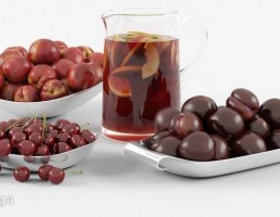 لیموناد(شربت آبلیمو) + میوه