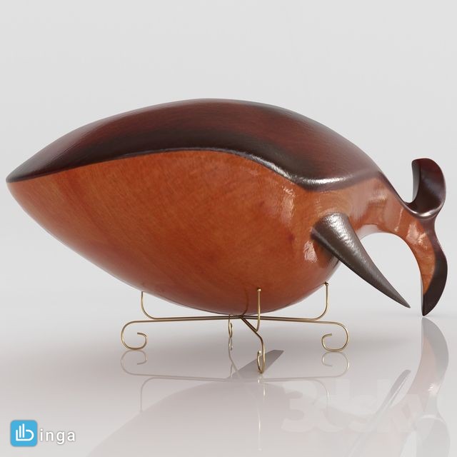 مجسمه چوبی وال