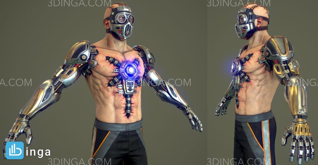 کاراکتر مرد جنگجو  Cyborg