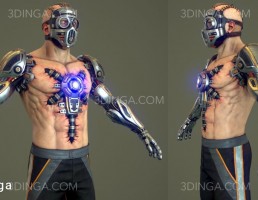 کاراکتر مرد جنگجو  Cyborg