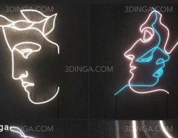 چراغ نئونی مدرن