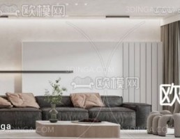صحنه داخلی آپارتمان سبک مدرن