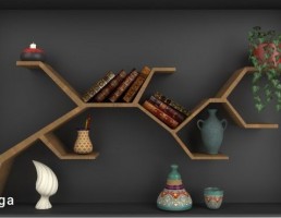 باکس چوبی به شگل درخت