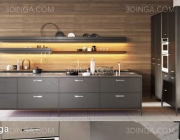کابینت + وسایل آشپزخانه