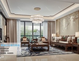 اتاق نشیمن سبک چینی