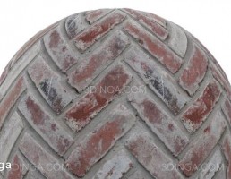 تکسچر سنگفرش آجری قرمز
