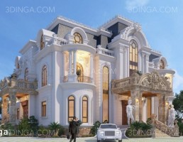 صحنه بیرونی خانه ویلایی