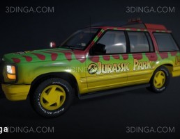 ماشین Jurassic Park SUV