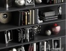 قفسه کتاب + وسایل تزیینی لوکس