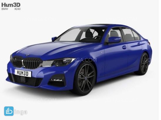ماشین بی ام و سری 3 سدان M-Sport با HQ داخلی سال2019