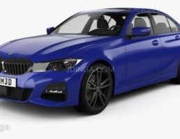 ماشین بی ام و سری 3 سدان M-Sport با HQ داخلی سال2019