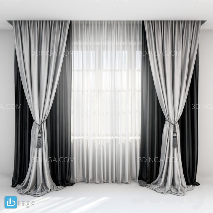 پرده ساتن کلاسیک