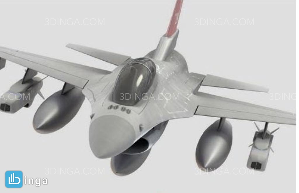 مدل سه بعدی جت F-16
