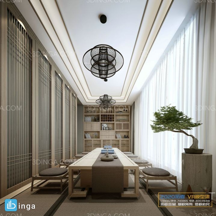 صحنه داخلی اتاق چای