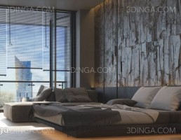 صحنه داخلی آپارتمان برای اسکچاپ