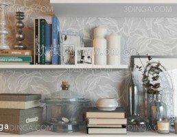 دکوراسیون تزئینی + قفسه کتاب