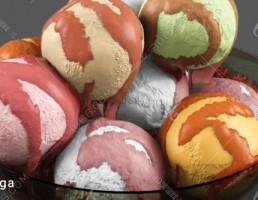 آبجکت دکوری ظرف بستنی
