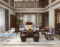اتاق نشیمن سبک چینی