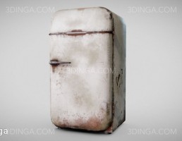 یخچال قدیمی زنگ زده