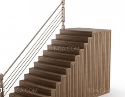 نرده کنار پله کلاسیک