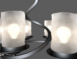 لوستر کلاسیک + شب خواب دیواری