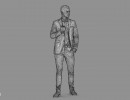 کاراکتر مرد ایستاده- Low poly