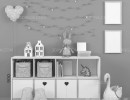 قفسه وسایل اتاق کودک