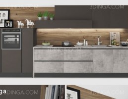 کابینت + وسایل آشپزخانه