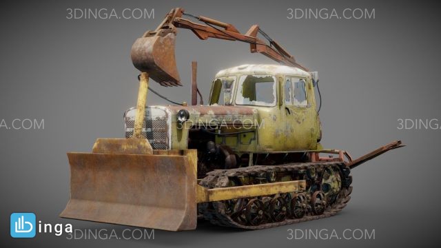 تراکتور دیزل زنگ زده DT-75 IV7