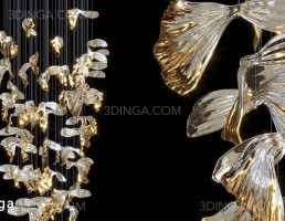 لوستر مدرن طرح ماهی
