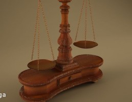 ترازوی عدالت تزیینی