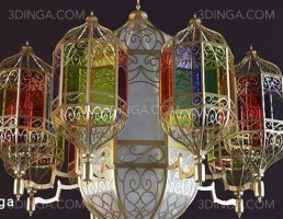 مدل سه بعدی لوستر