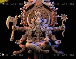 مجسمه Ganesha برای چاپ سه بعدی