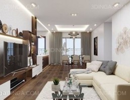 صحنه داخلی اتاق نشیمن برای اسکچاپ