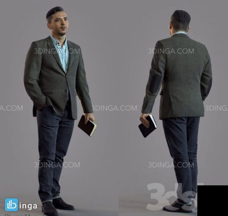 کاراکتر مرد ایستاده